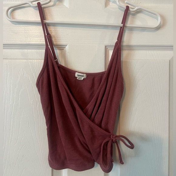 Garage Women’s Dusty Rose Wrap Camisole - Picture 1 of 4